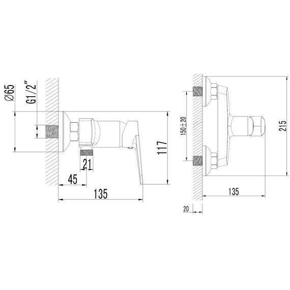 Смеситель для душа Azario Castelo AZ-VJC338274C фото 6