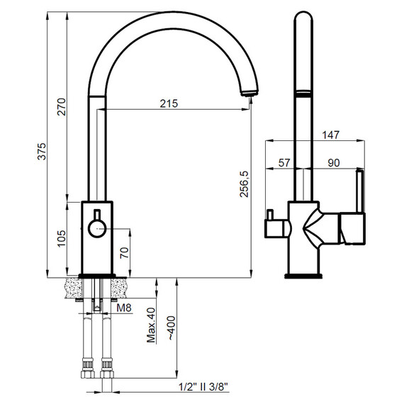 Смеситель для кухни Azario Tasco AZ-15164421 фото 2