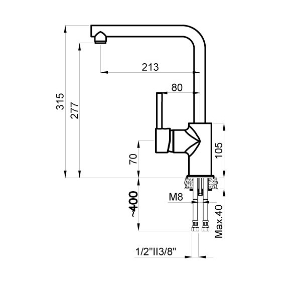 Смеситель для кухни Azario Evans AZ-152944407, серый гранит, Цвет производителя: серый фото 2