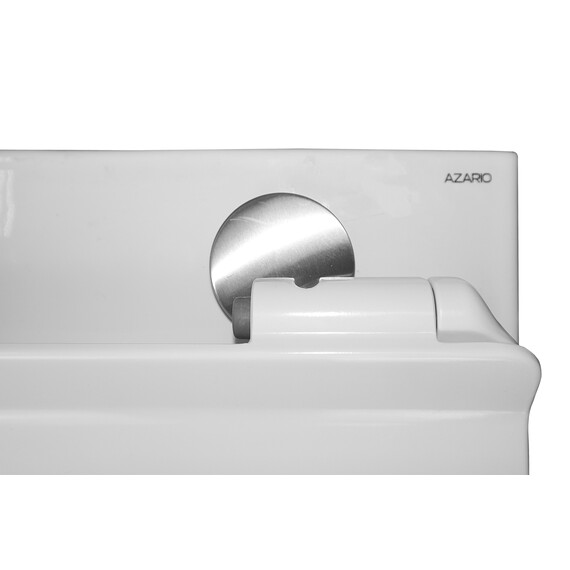 Унитаз подвесной безободковый Azario Fretta Round с тонкой крышкой микролифт фото 11