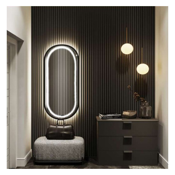 Зеркало Azario Виола-лофт Led 50 см фото 3