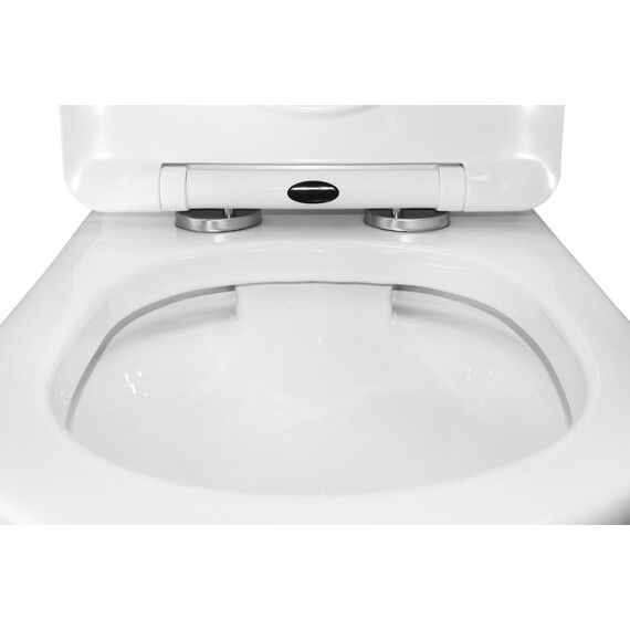 Унитаз-компакт безободковый Azario Ambra AZ-848 с крышкой микролифт фото 8