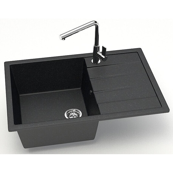 Кухонная мойка Azario Vision CS00078339, чёрный, Цвет производителя: чёрный фото 2