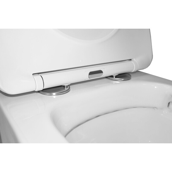 Унитаз подвесной безободковый Azario Atrio AZ-2330 с крышкой микролифт фото 8