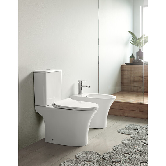 Биде напольное Azario Fretta Round AZ-1217C фото 9