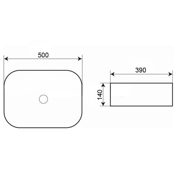 Раковина-чаша Azario 50 см AZ-2195 фото 3