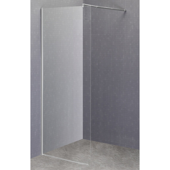 Душевая перегородка Loranto Walk-in 110 см CS-L1020 (стекло 8 мм), хром/прозрачное фото 2