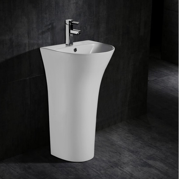 Раковина напольная Azario Fretta Round 48 см фото 8