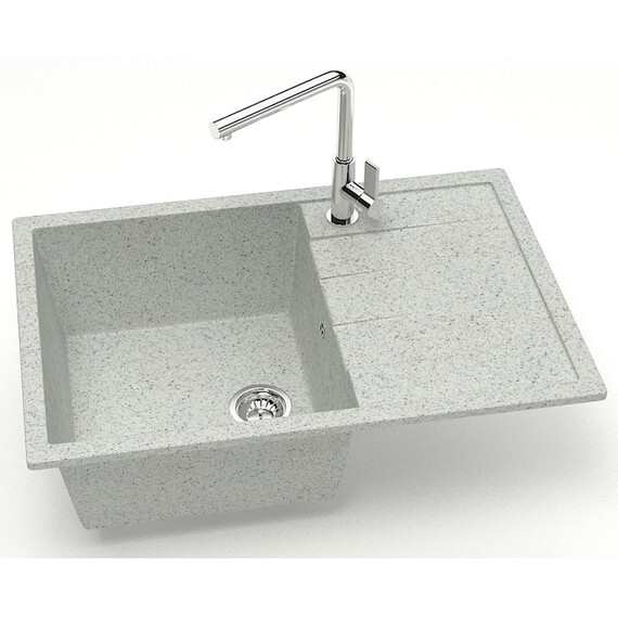 Кухонная мойка Azario Vision CS00078341, светло-серый, Цвет производителя: светло-серый фото 2