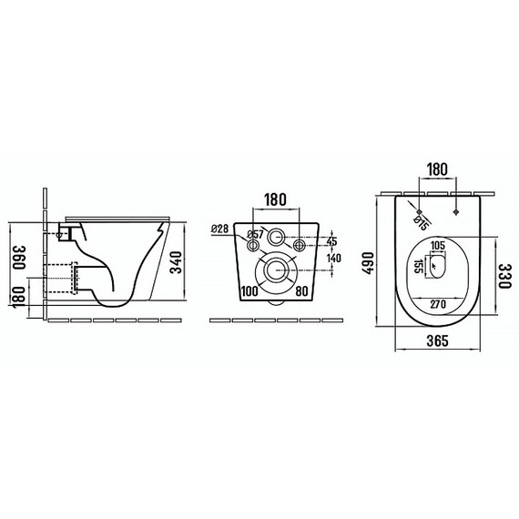 Унитаз подвесной безободковый Azario Atrio AZ-2330 с крышкой микролифт фото 15