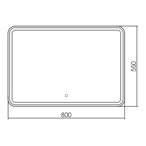 Зеркало Azario Давид 80 см LED-00002533 фото 4