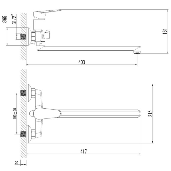 Смеситель для ванны Azario Castelo AZ-VJC138274C фото 6