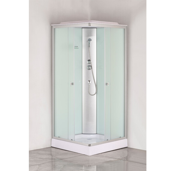 Душевая кабина Loranto CS-6491F(CS-8072) 90х90 см, хром/матовое фото 2