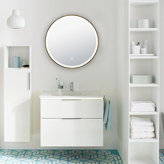 Зеркало Azario Diana 80 см AZ-Z-261CS, дерево фото 6