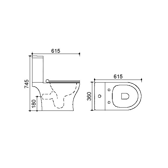Унитаз-компакт безободковый Azario Verde AZ-2224 с крышкой микролифт фото 3