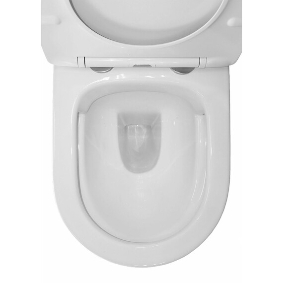 Унитаз подвесной безободковый Azario Atrio AZ-2330 с крышкой микролифт фото 9