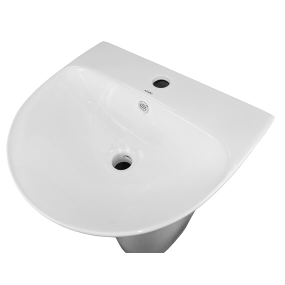 Раковина напольная Azario Fretta Round 48 см фото 6