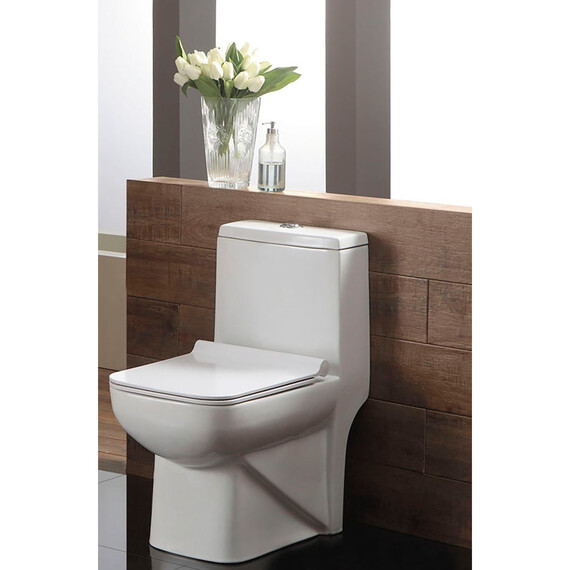 Унитаз-моноблок Azario Zeno AZ-1169 с крышкой микролифт фото 16