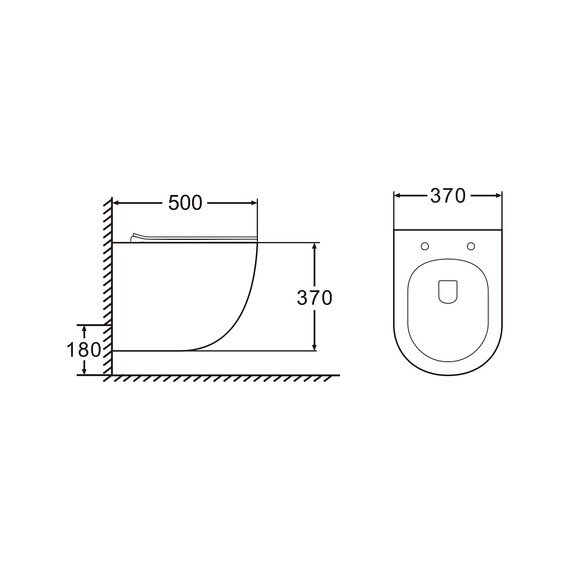 Унитаз подвесной безободковый Azario Morano AZ-450W с крышкой микролифт фото 3