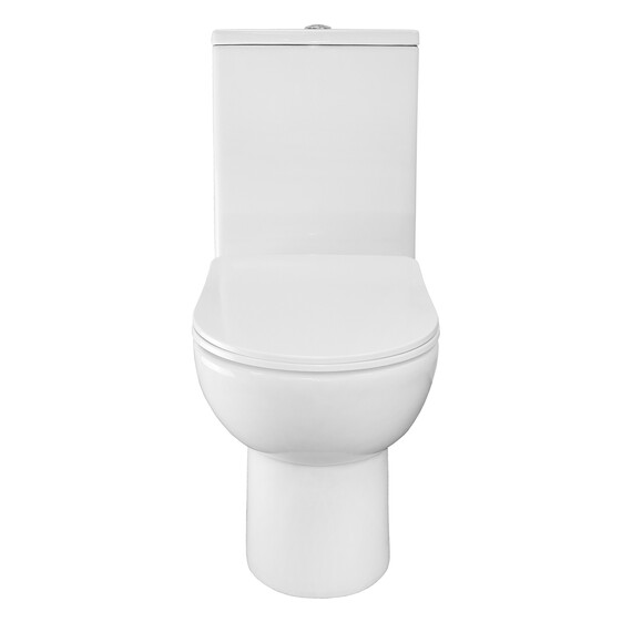 Унитаз-компакт безободковый Azario Ambra AZ-848 с крышкой микролифт фото 7