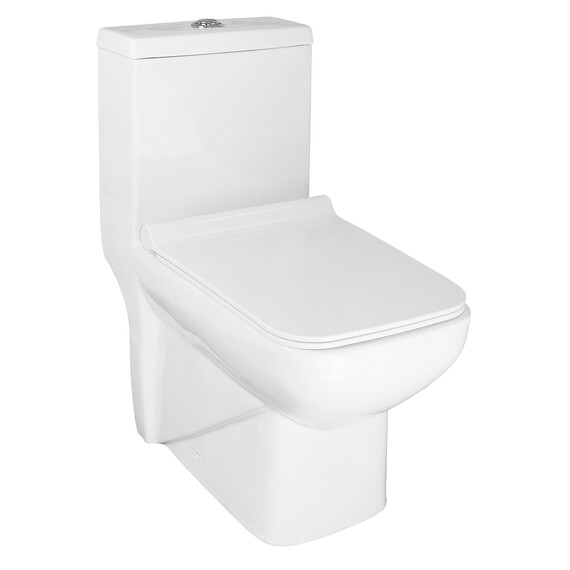 Унитаз-моноблок Azario Zeno AZ-1169 с крышкой микролифт фото 2