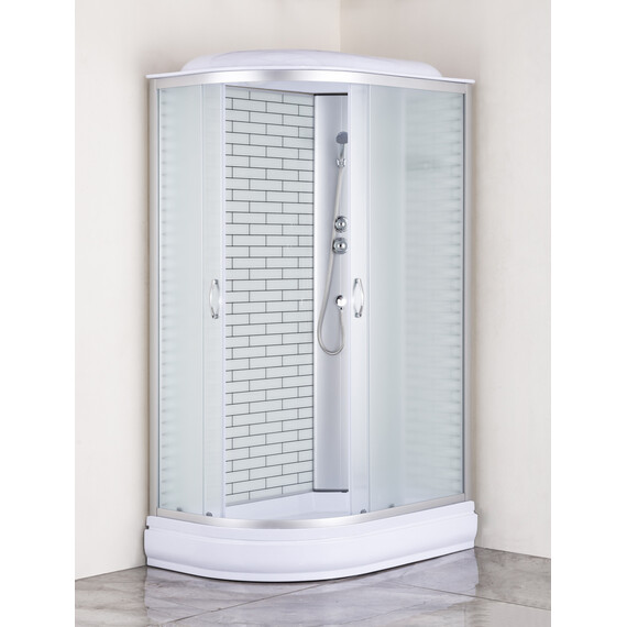 Душевая кабина Loranto 120х80 см CS-66120-20R FW 120, хром/матовое фото 2