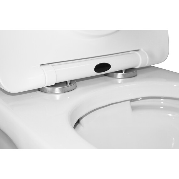 Унитаз-компакт безободковый Azario Ambra AZ-848 с крышкой микролифт фото 9