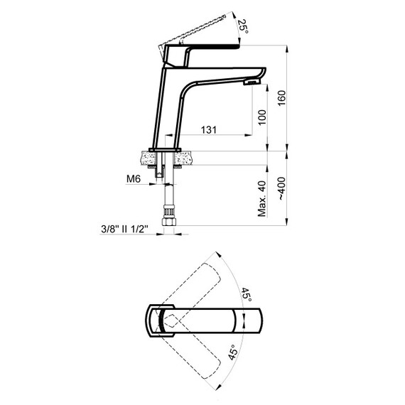 Смеситель для раковины Azario Atri AZ-15964501 фото 4