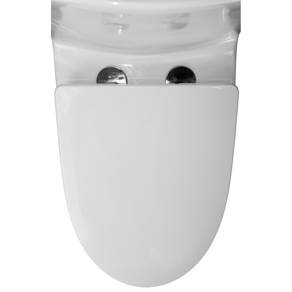 Унитаз-моноблок безободковый Azario Luna AZ-1037 с крышкой микролифт фото 14