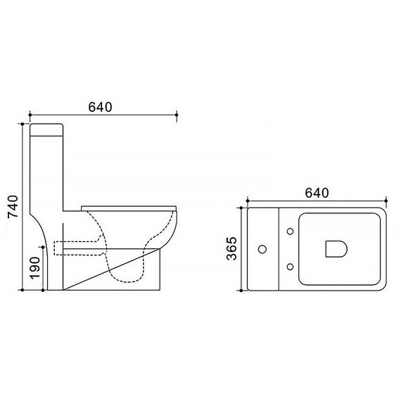 Унитаз-моноблок Azario Zeno AZ-1169 с крышкой микролифт фото 17