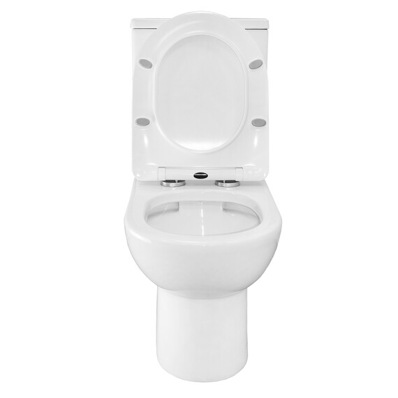 Унитаз-компакт безободковый Azario Ambra AZ-848 с крышкой микролифт фото 6