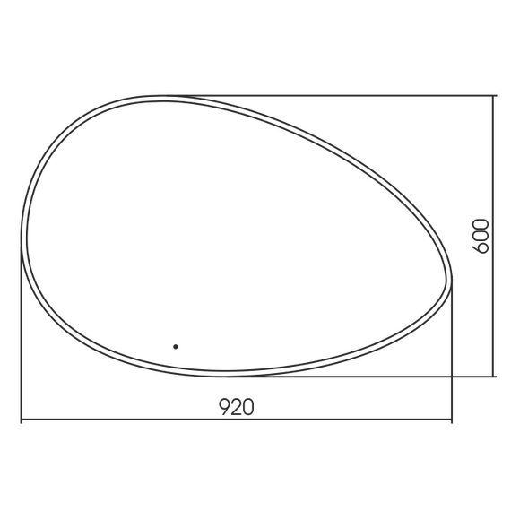 Зеркало Azario Omega 92 см LED-00002556 фото 4