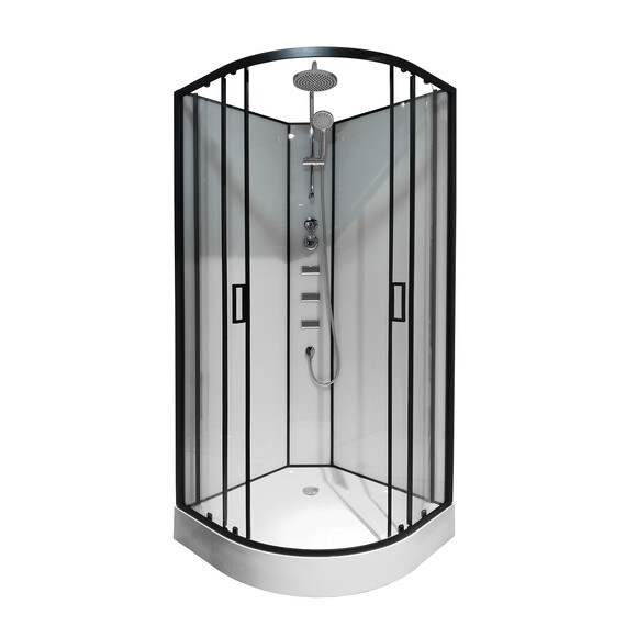 Душевая кабина Loranto Neo 90х90 см CS-21811, чёрный/прозрачное фото 2
