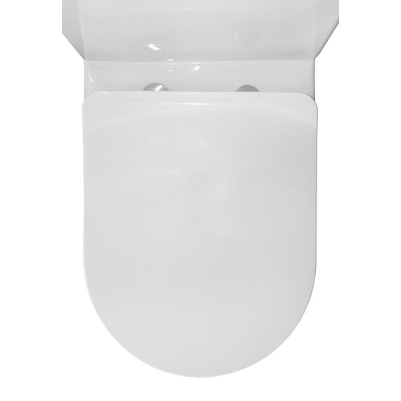 Унитаз-компакт безободковый Azario Renda AZ-8693 с крышкой микролифт фото 9