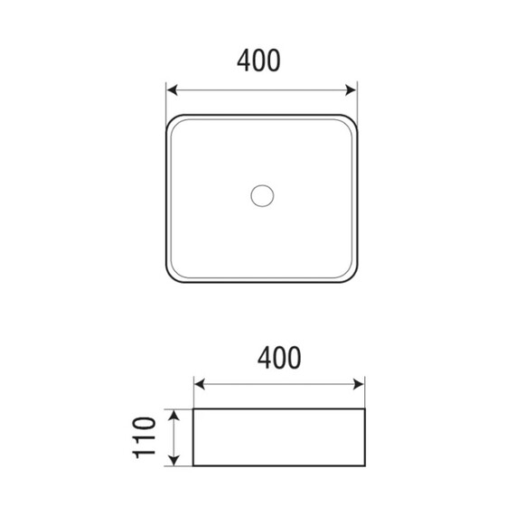 Раковина-чаша Azario 40 см AZ-2179 фото 4