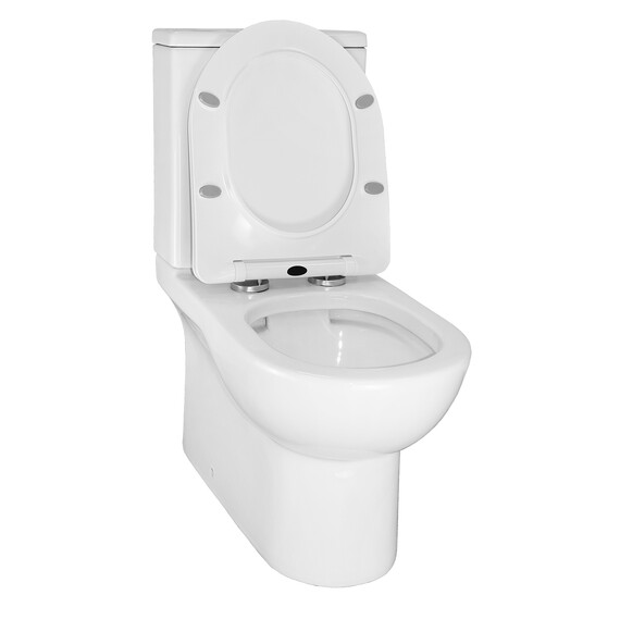 Унитаз-компакт безободковый Azario Ambra AZ-848 с крышкой микролифт фото 4