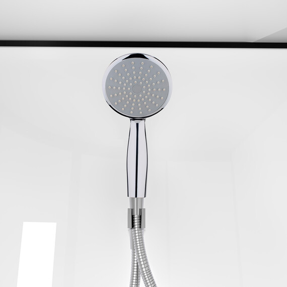 Душевая кабина Loranto Neo 90x90 см CS-22109, чёрный/прозрачное фото 6