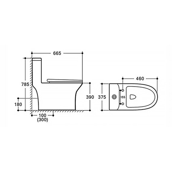 Унитаз-моноблок безободковый Azario Sente AZ-8614 с крышкой микролифт фото 19