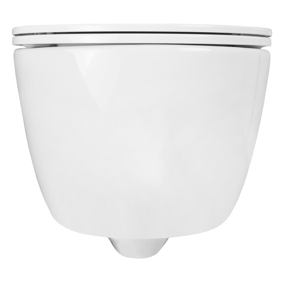 Унитаз подвесной безободковый Azario Ferio 87565 с тонкой крышкой микролифт фото 8