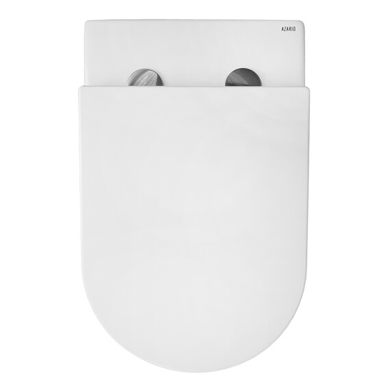 Унитаз приставной безободковый Azario Grado AZ-2141D-UQ1 с тонкой крышкой микролифт (система смыва Торнадо) фото 9