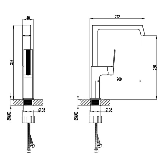 Смеситель для кухни Azario Exquisite AZ-VSM568340C фото 2