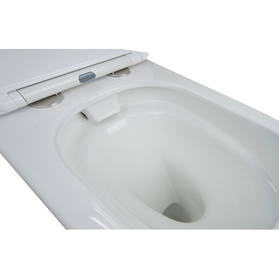 Унитаз-компакт безободковый Azario Candy AZ-1503B с крышкой микролифт фото 7
