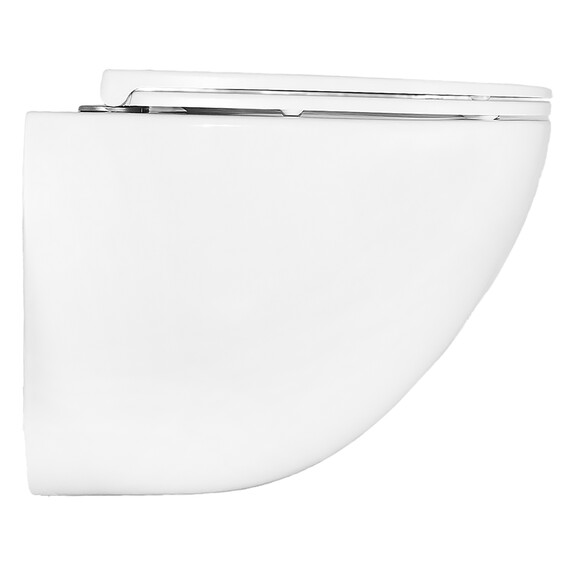 Унитаз подвесной безободковый Azario Trevi AZ-0093UQ3 с тонкой крышкой микролифт (Система смыва торнадо) фото 13