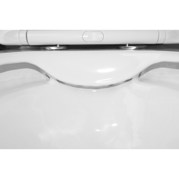 Унитаз-компакт безободковый Azario Anteo Round AZ-1219A с тонкой крышкой микролифт фото 9