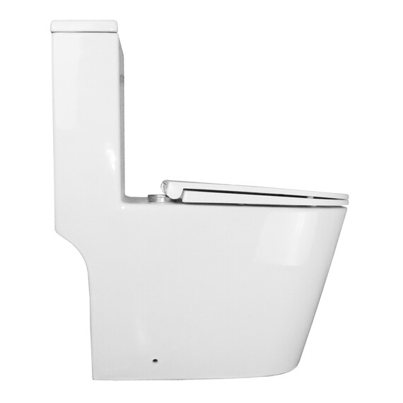 Унитаз-моноблок безободковый Azario Scala AZ-8101 с тонкой крышкой микролифт (система смыва торнадо) фото 11