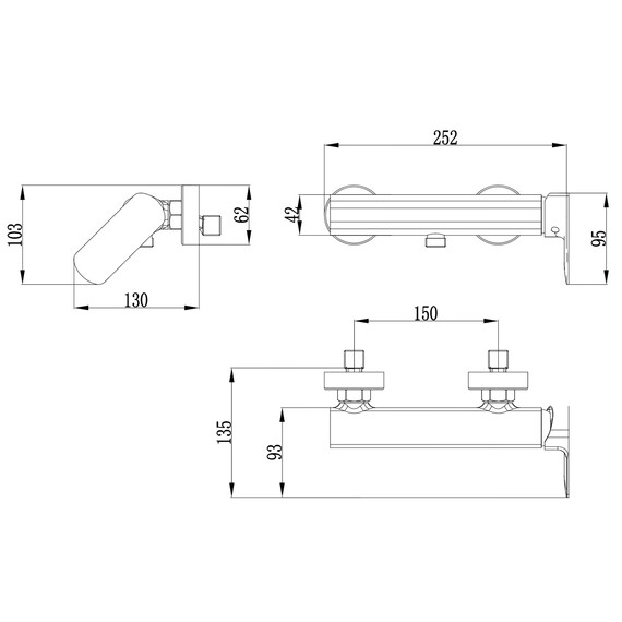 Смеситель для душа Azario Asher AZ-VNN338311C фото 6