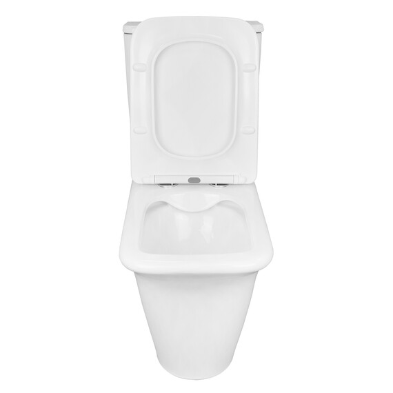 Унитаз-компакт безободковый Azario Avero AZ-3121 с крышкой микролифт фото 4