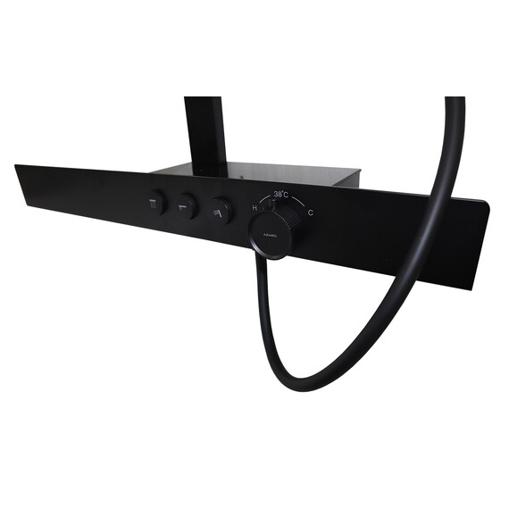 Душевая стойка с термостатом Azario Deepsea AZ-679008DB9PA, черный фото 4