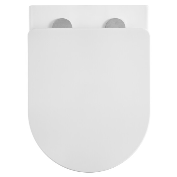 Унитаз подвесной безободковый Azario Grado AZ-0046-UQ1 с тонкой крышкой микролифт (Система смыва торнадо) фото 5