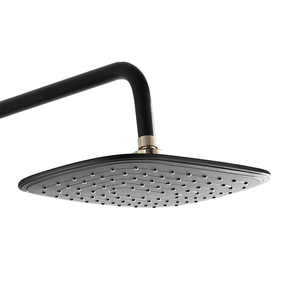 Душевая стойка Azario AZ-801-2, черный/золото, Цвет производителя: чёрный, золото фото 2